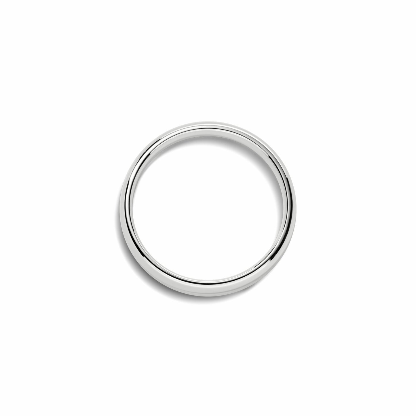 Shinola 4mm Round White Gold Band