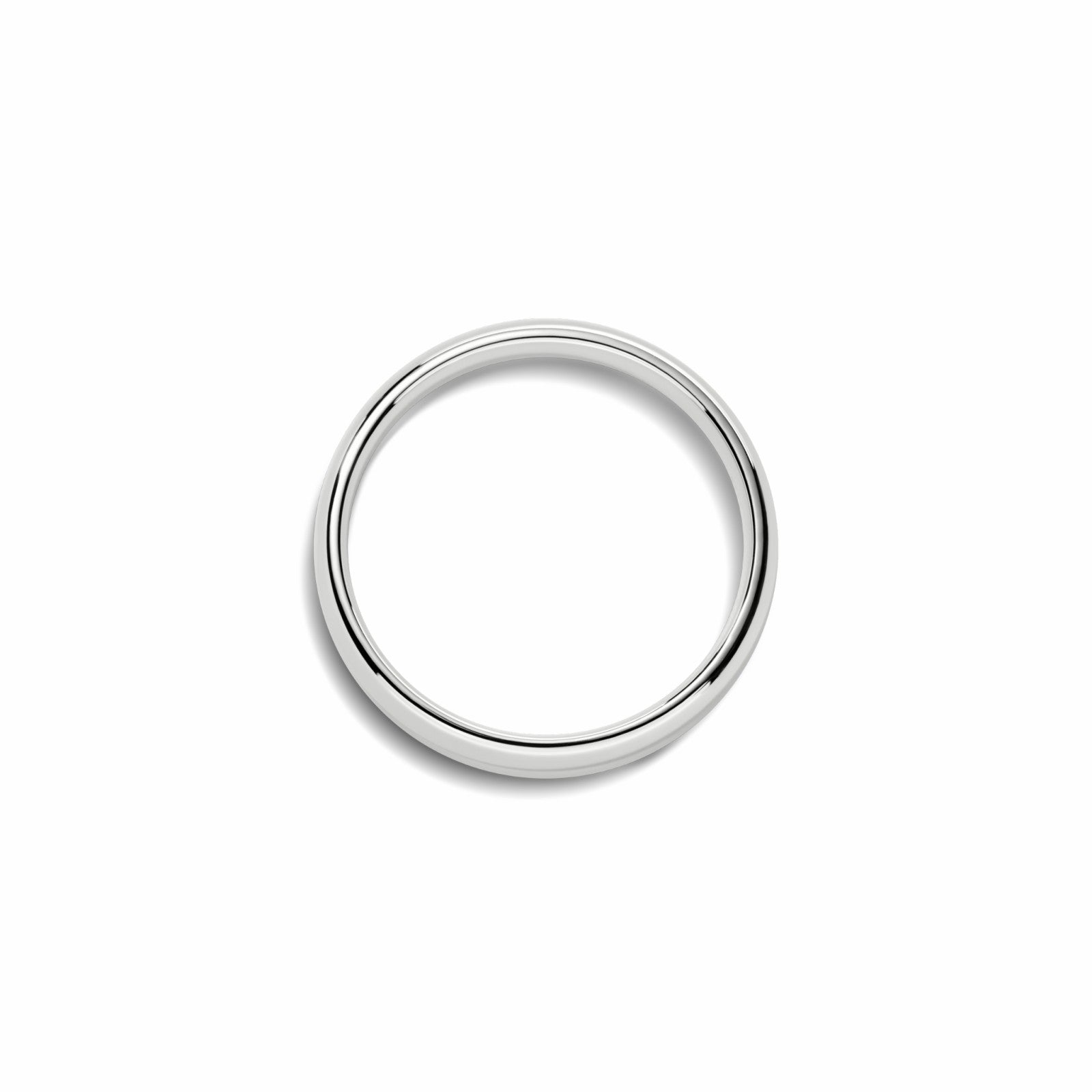 Shinola 4mm Round White Gold Band