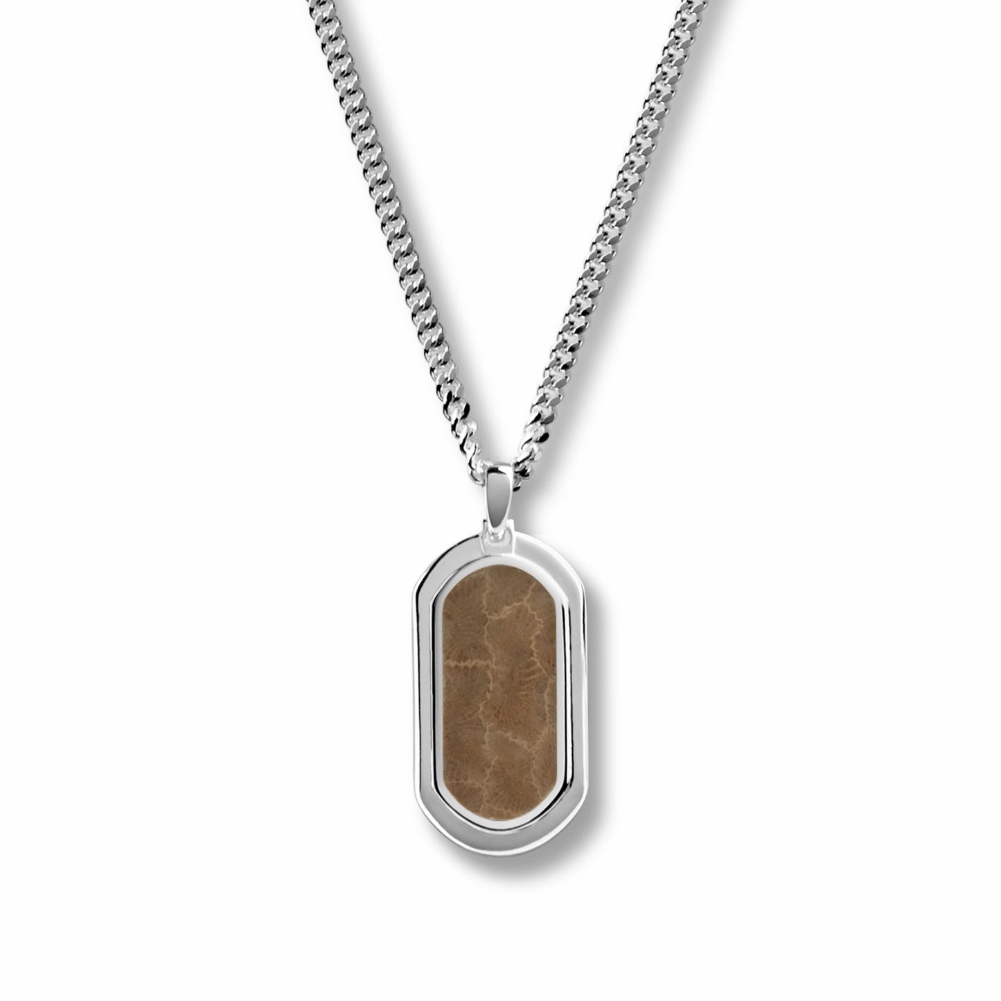 Shinola 28mm Petoskey Tag Necklace
