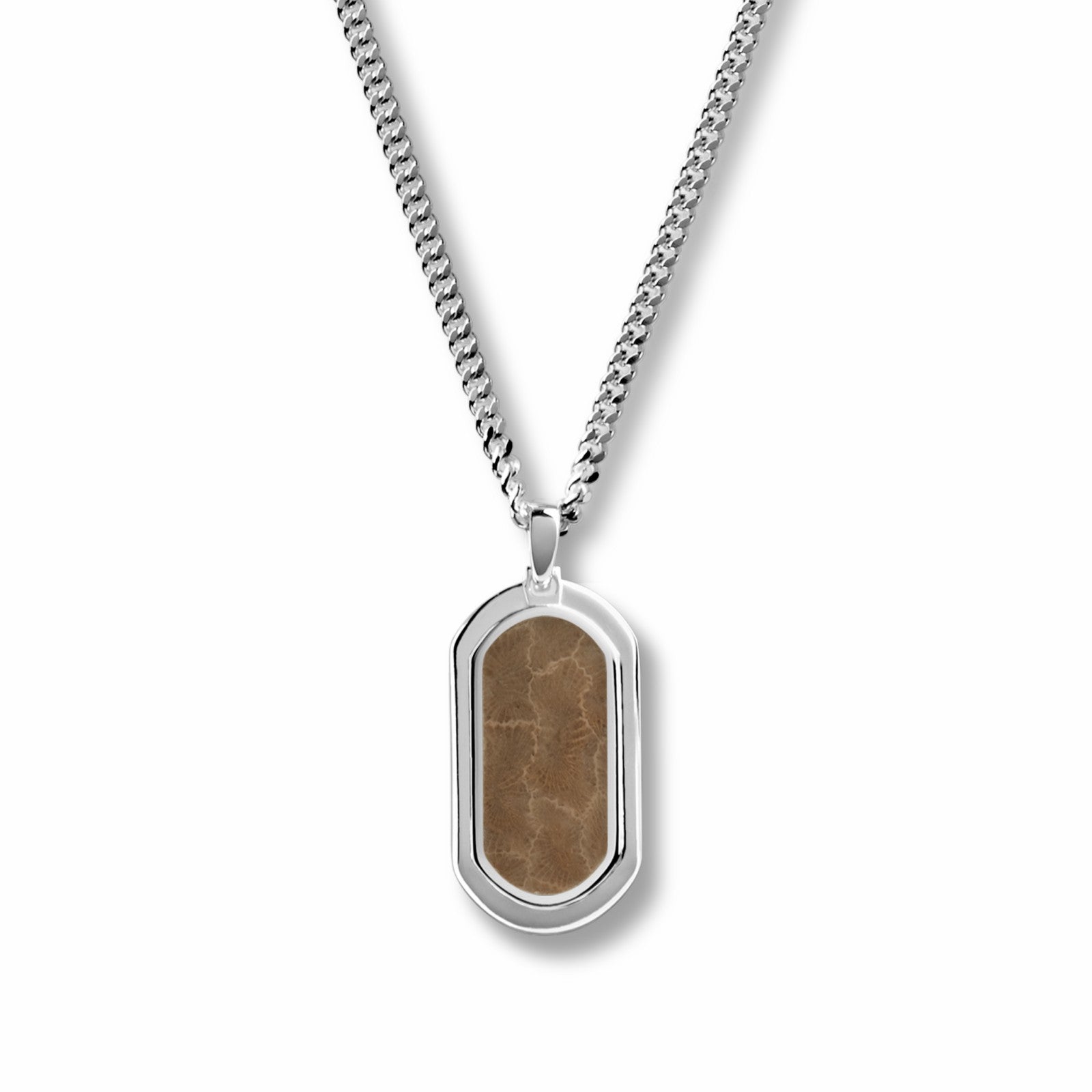 Shinola 28mm Petoskey Tag Necklace