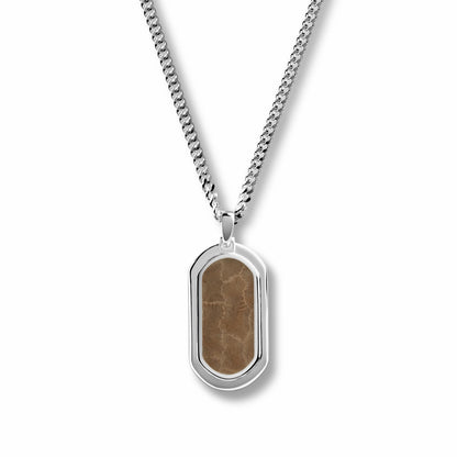 Shinola 28mm Petoskey Tag Necklace
