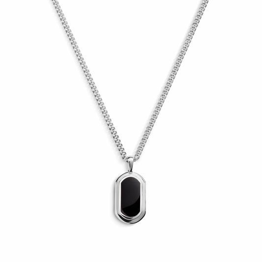 Shinola Onyx Tag Necklace | Shinola