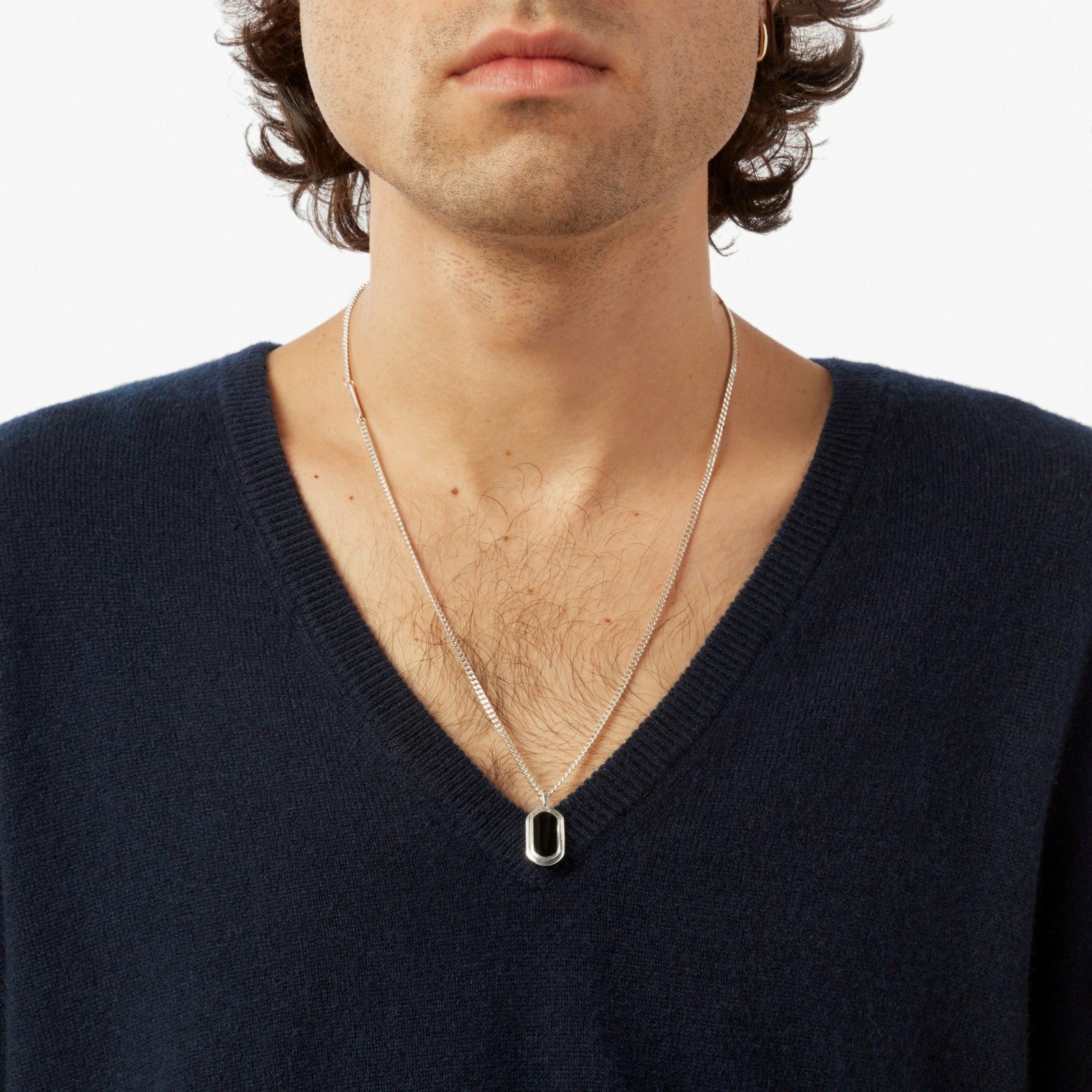 Shinola Onyx Tag Necklace | Shinola