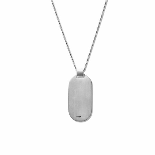 Shinola Tag Curb Chain Necklace | Shinola