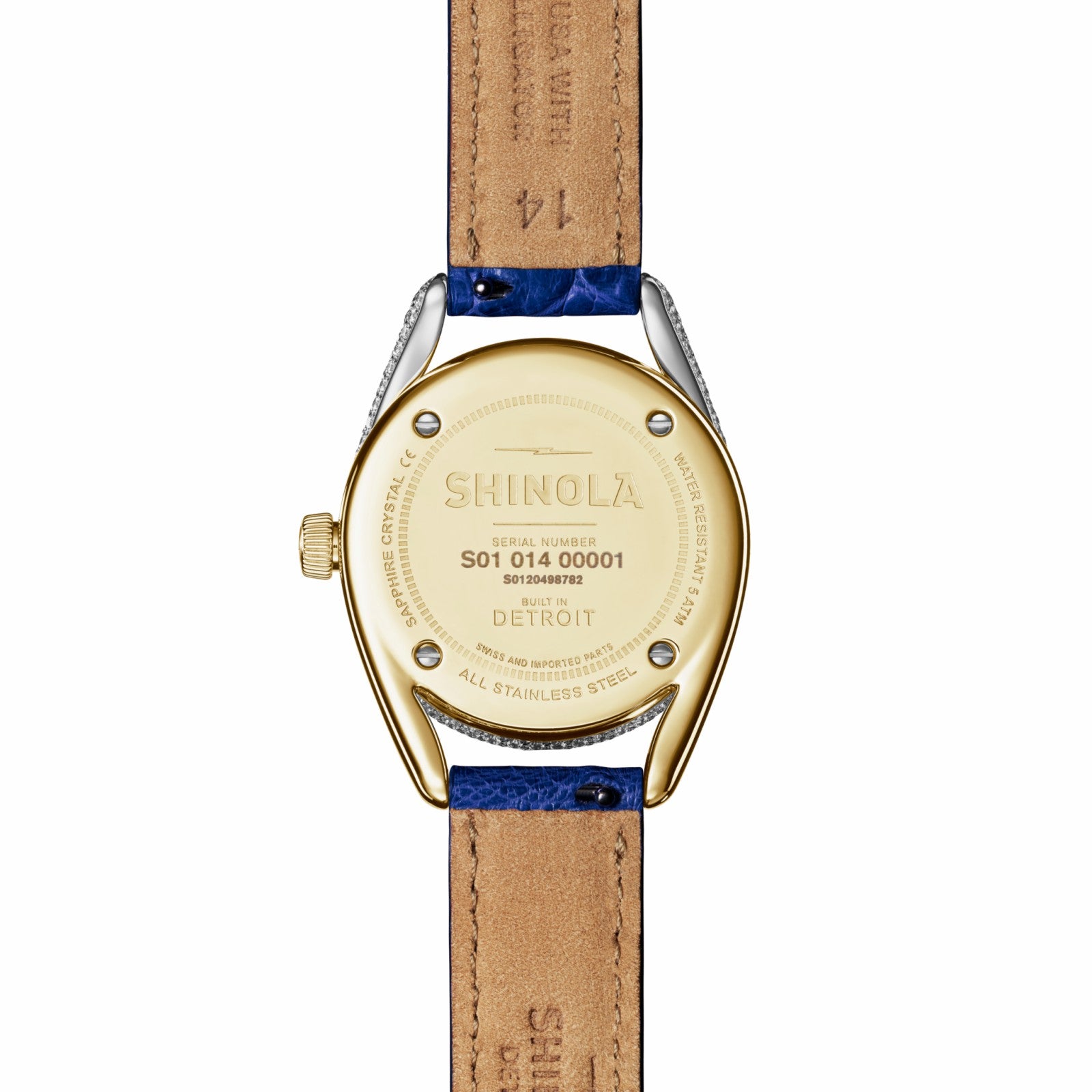 Shinola Diamond Derby Watch - Sapphire Alligator Strap