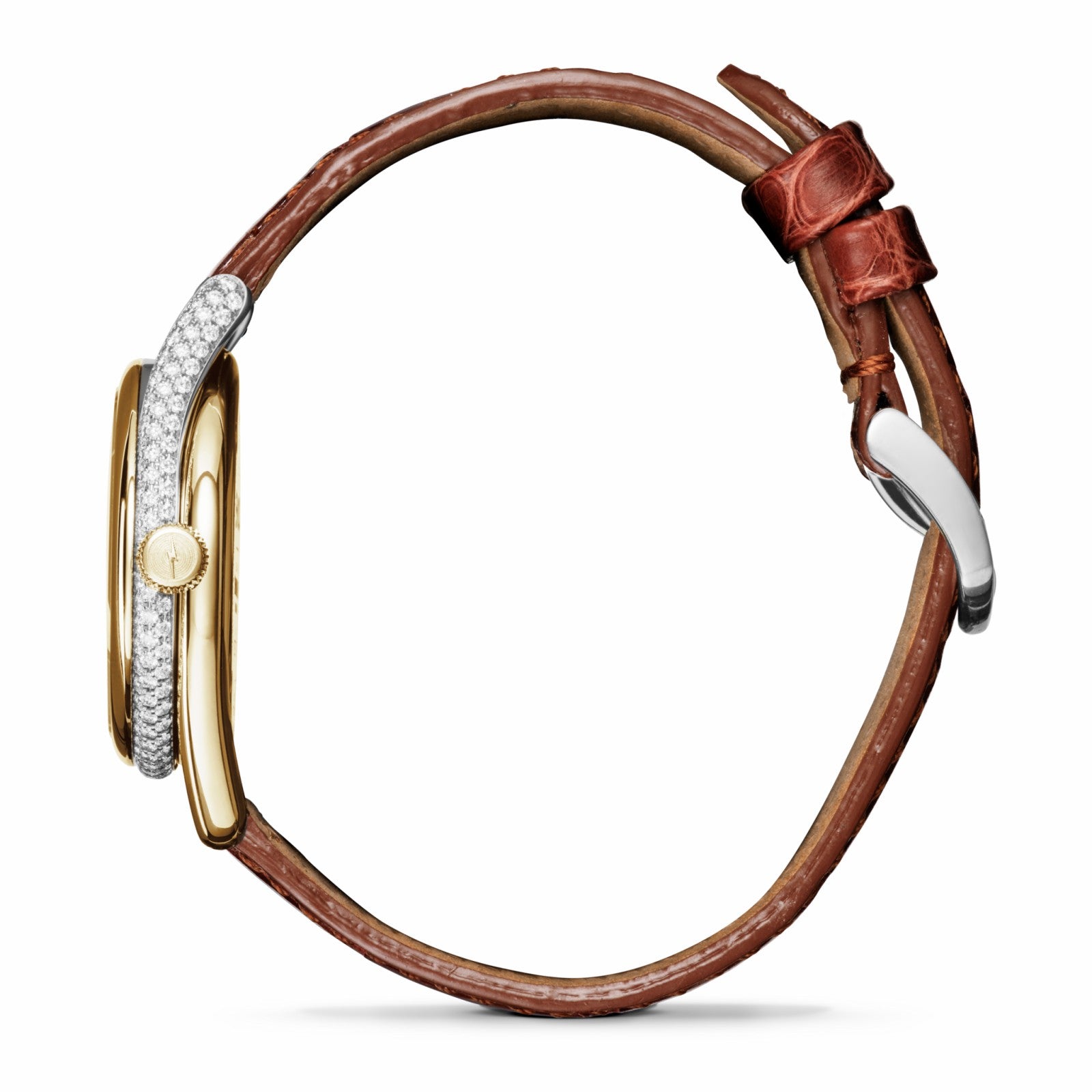 Shinola Diamond Derby Watch - Auburn Alligator Strap
