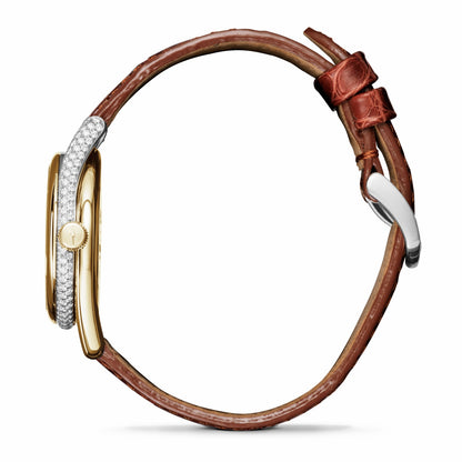 Shinola Diamond Derby Watch - Auburn Alligator Strap