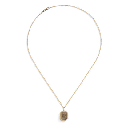 Shinola Petoskey Pendant Necklace with Pavé Diamond Bail