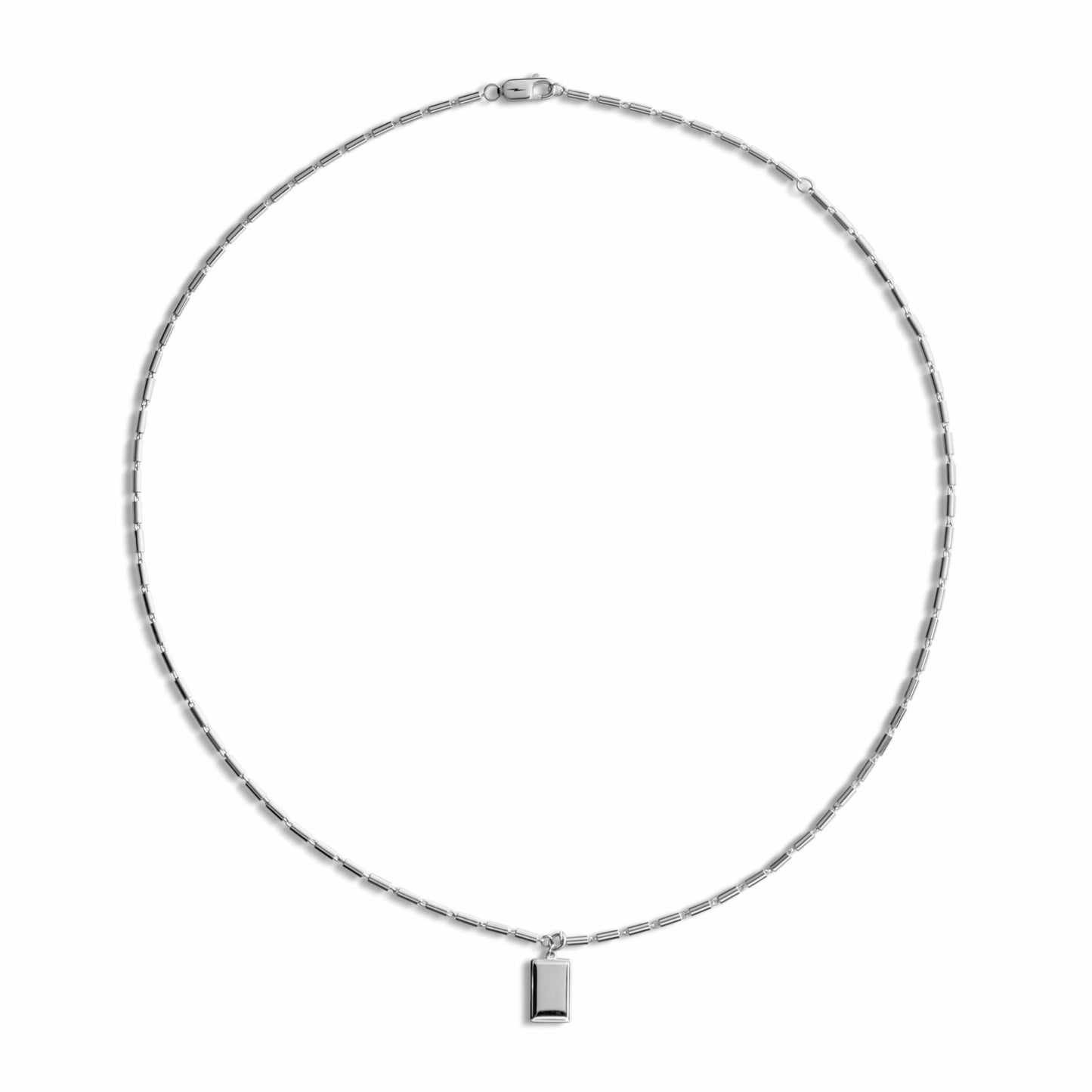 Shinola Petite Rectangular Tag Necklace