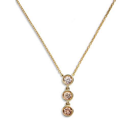 Shinola 0.33 Carat Desert Diamond Drop Pendant Necklace
