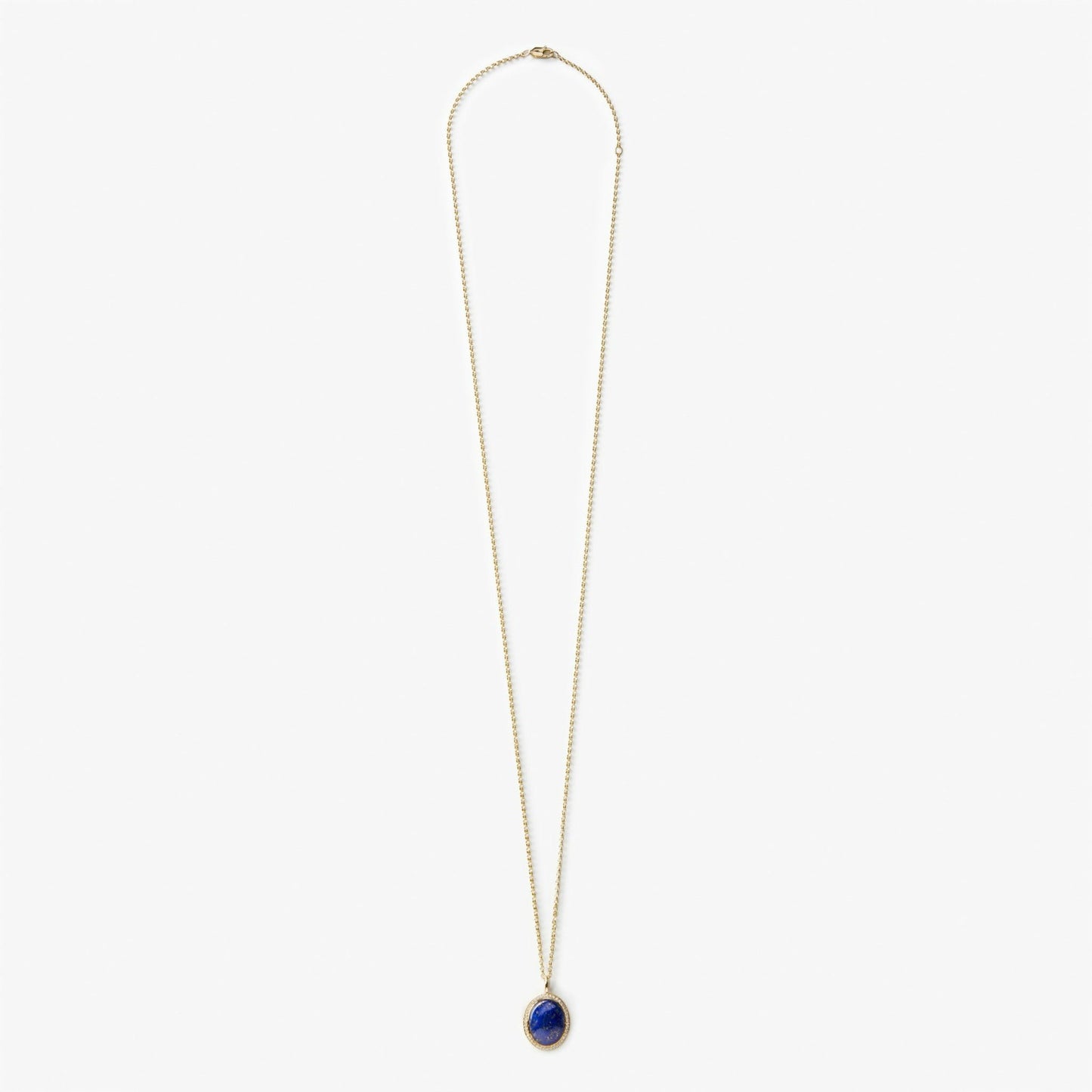 Shinola Diamond Pave Lapis Pendant Necklace | Shinola