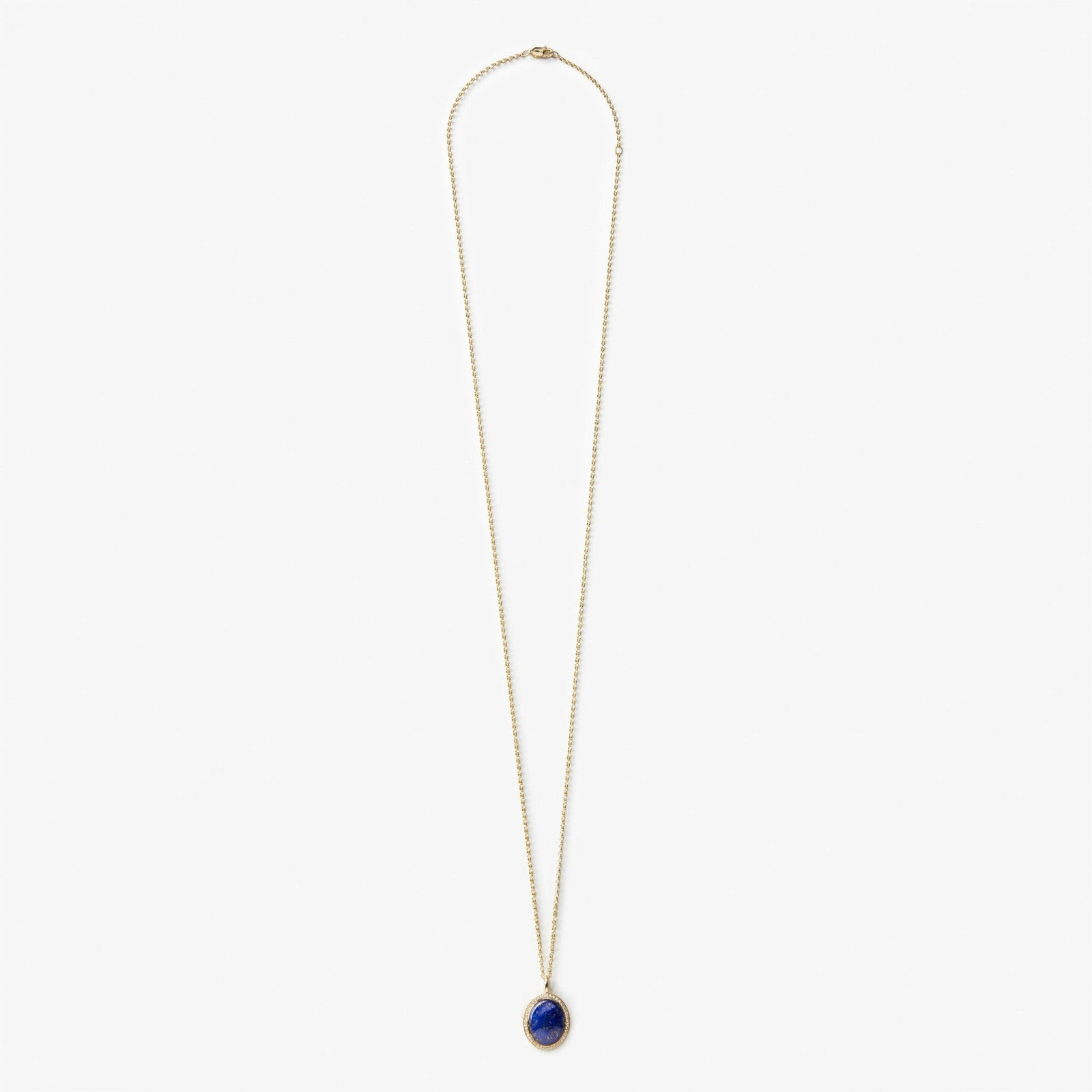 Shinola Diamond Pave Lapis Pendant Necklace | Shinola