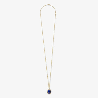 Shinola Diamond Pave Lapis Pendant Necklace | Shinola