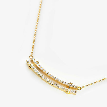 Shinola Diamond Pave Rivet Double Row Necklace | Shinola