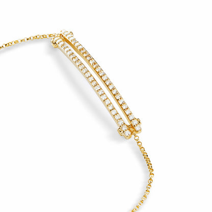 Shinola Diamond Pave Rivet Double Row Necklace | Shinola