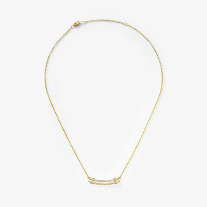 Shinola Diamond Pave Rivet Double Row Necklace | Shinola