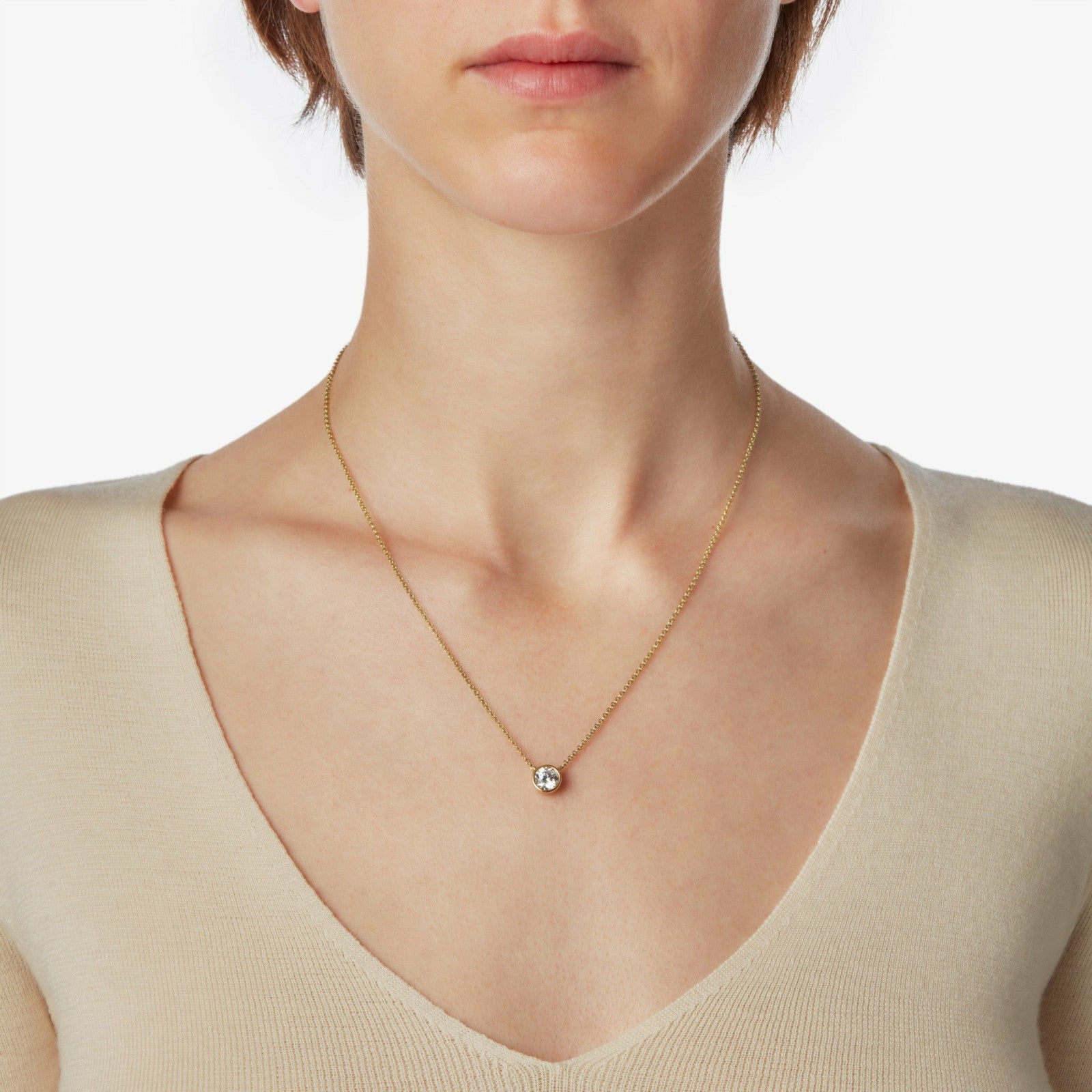 Shinola 1 Carat Round Diamond Necklace | Shinola