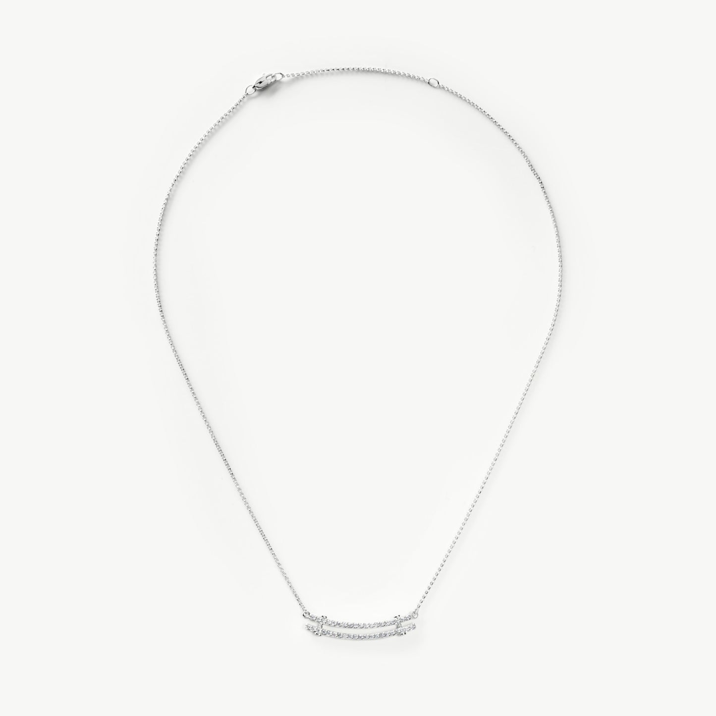 Shinola Diamond Pave River Rouble Row Necklace | Shinola