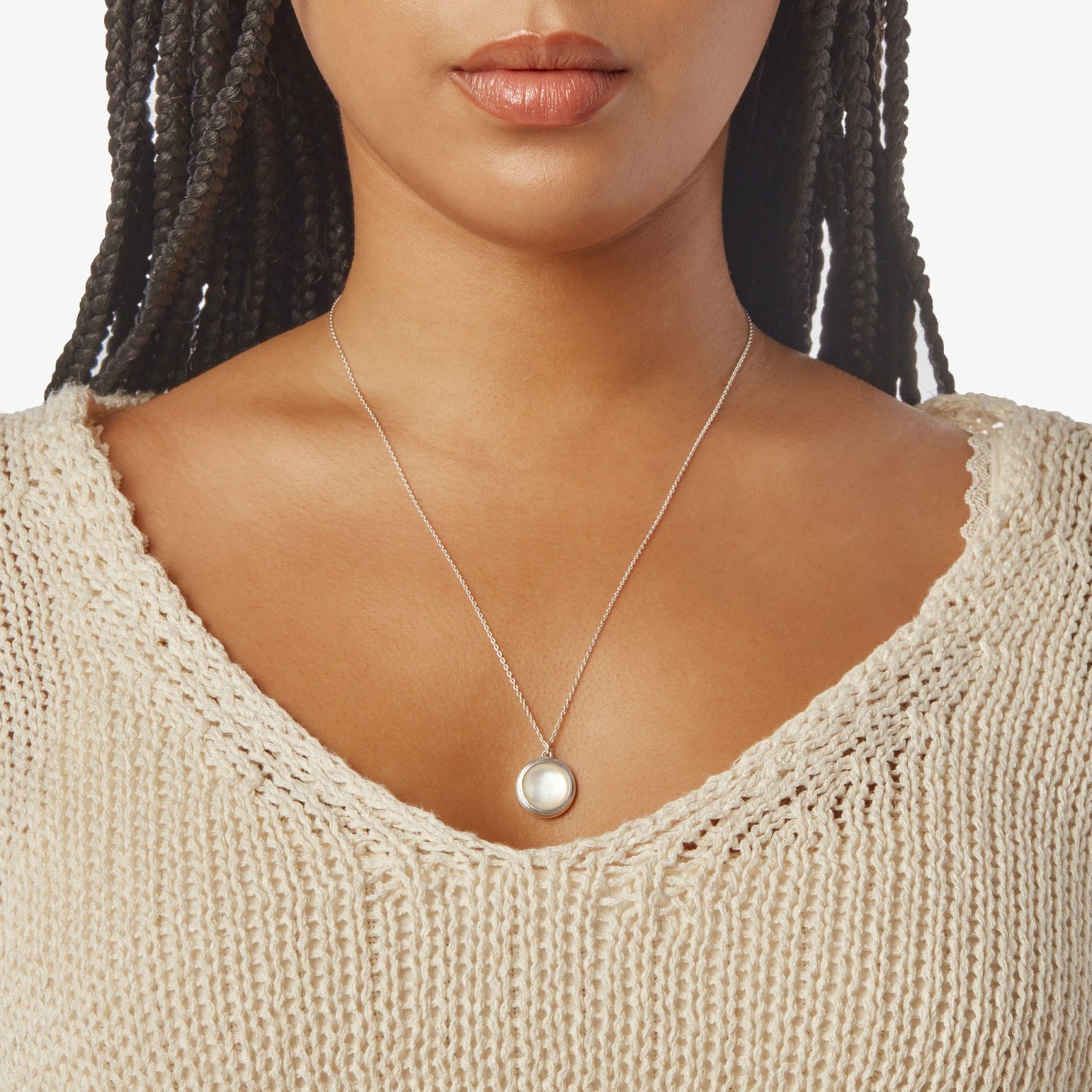 Shinola Heirloom Mother of Pearl Pendant Necklace | Shinola