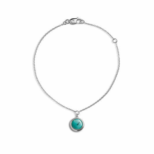 Shinola Heirloom Turquoise Charm Bracelet