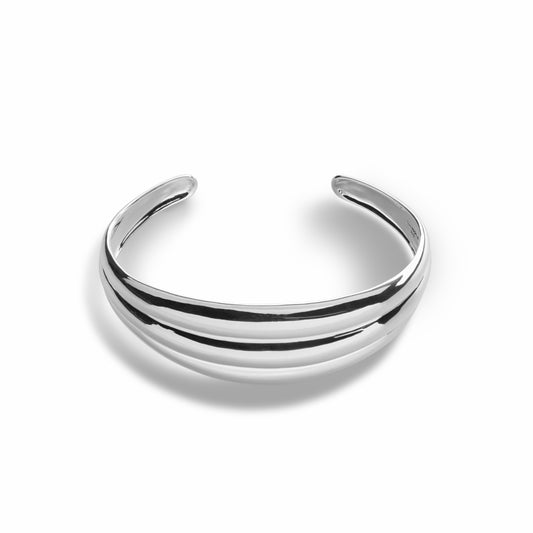 Shinola Signature Silver Statement Cuff
