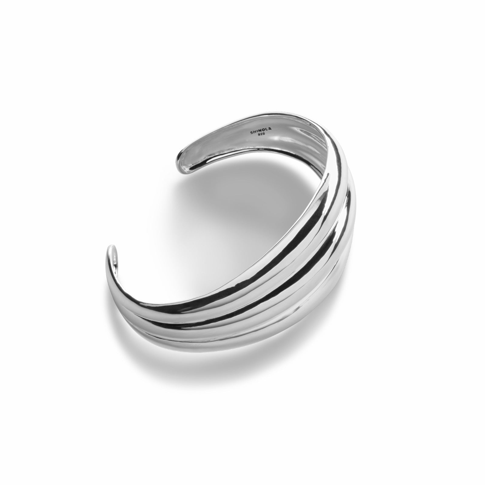 Shinola Signature Silver Statement Cuff