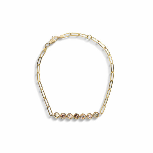 Shinola .75 Carat Desert Diamond Chain Bracelet