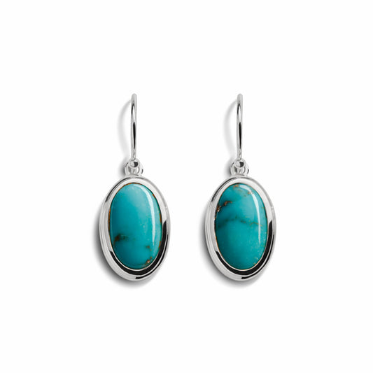 Shinola Heirloom Drop Turquoise Earrings