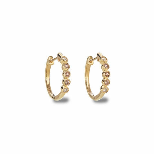 Shinola Desert Diamond Huggie Earrings
