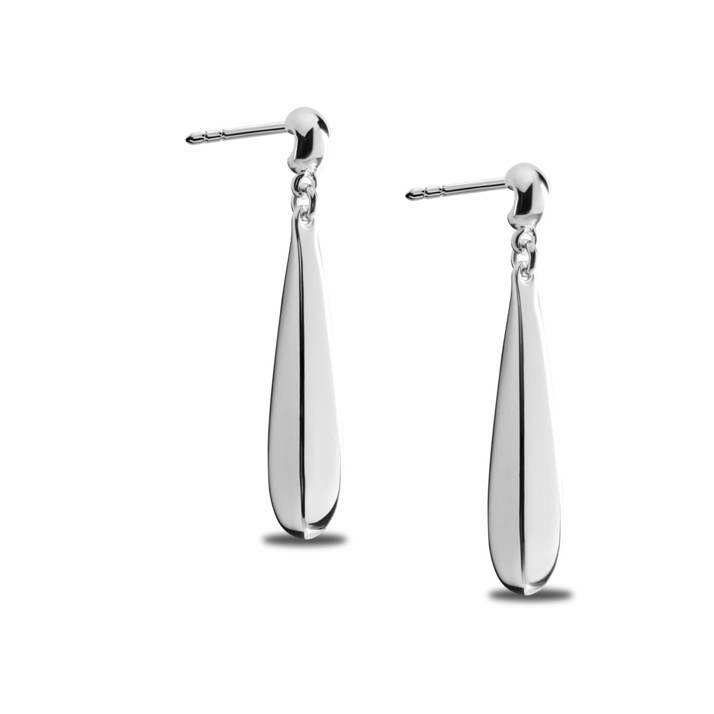 Shinola Elongated Teardrop Earrings