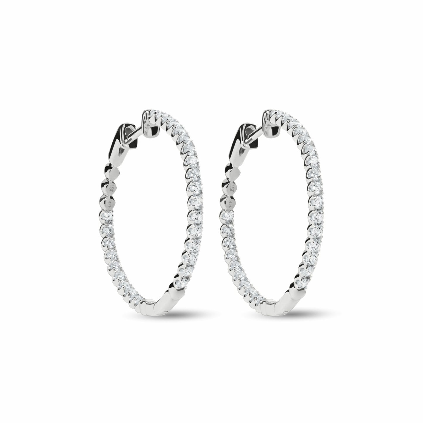 Shinola 1 Carat Diamond Hoop Earrings | Shinola