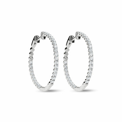 Shinola 1 Carat Diamond Hoop Earrings | Shinola