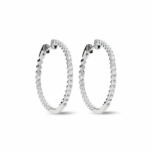 Shinola 1 Carat Diamond Hoop Earrings | Shinola
