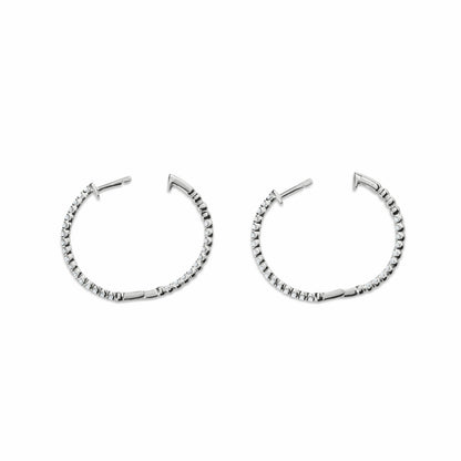 Shinola 1 Carat Diamond Hoop Earrings | Shinola