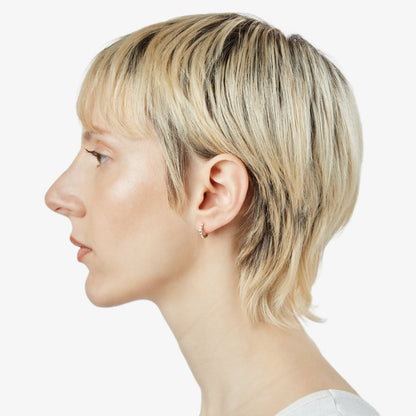 Shinola Diamond Petite Round Huggie Earrings | Shinola
