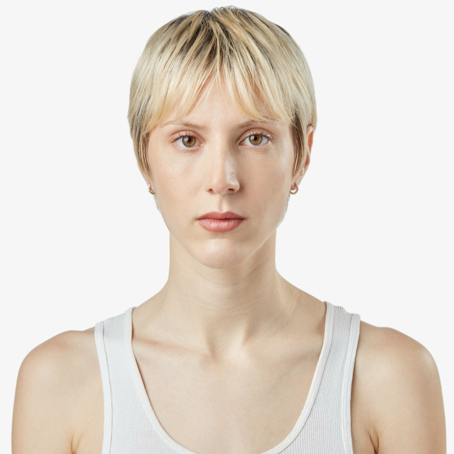 Shinola Diamond Petite Round Huggie Earrings | Shinola