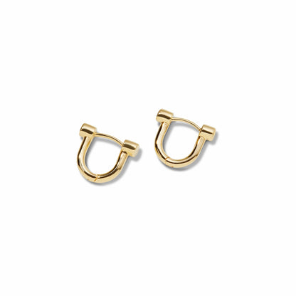 Shinola Diamond Bike Lock Huggie Earrings | Shinola
