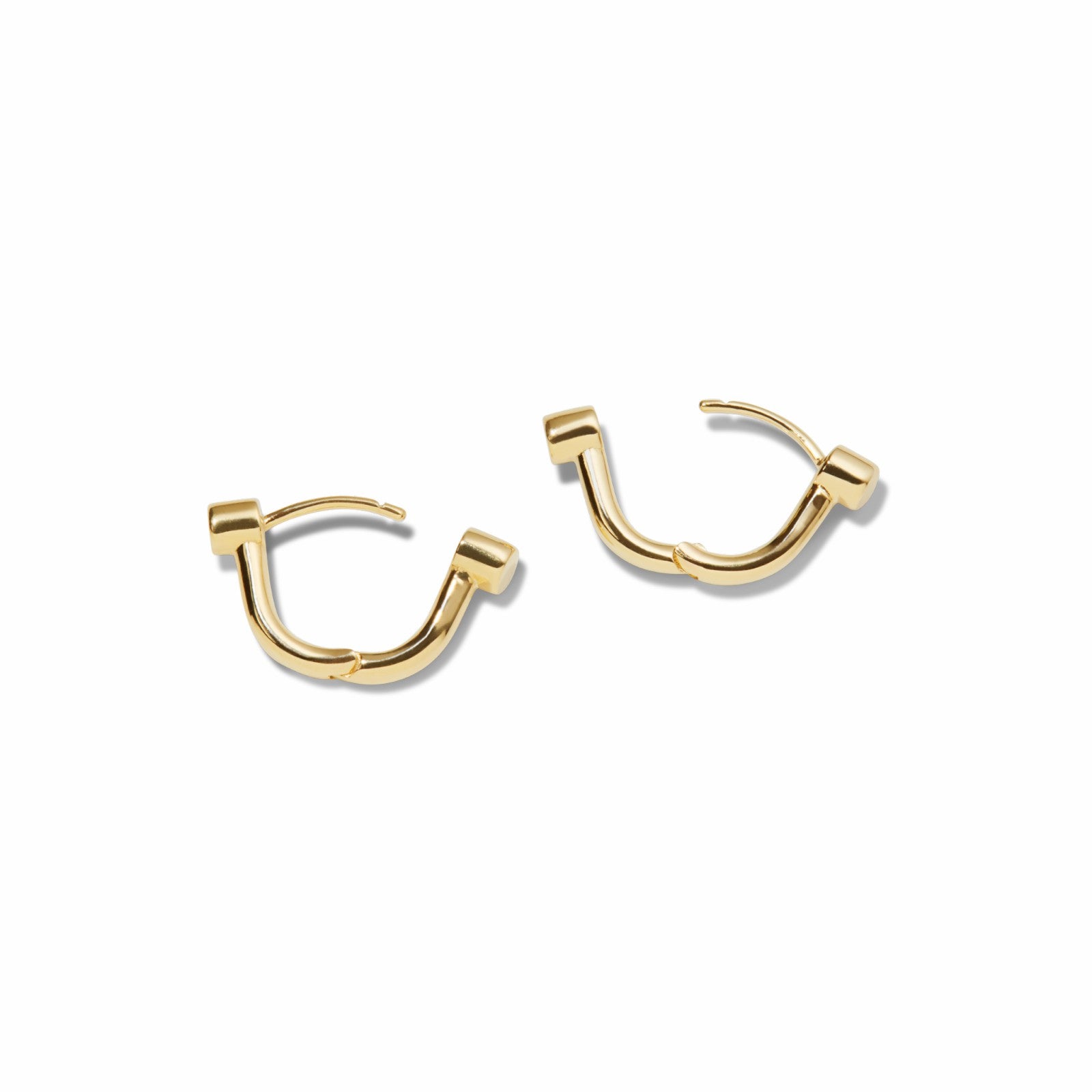 Shinola Diamond Bike Lock Huggie Earrings | Shinola