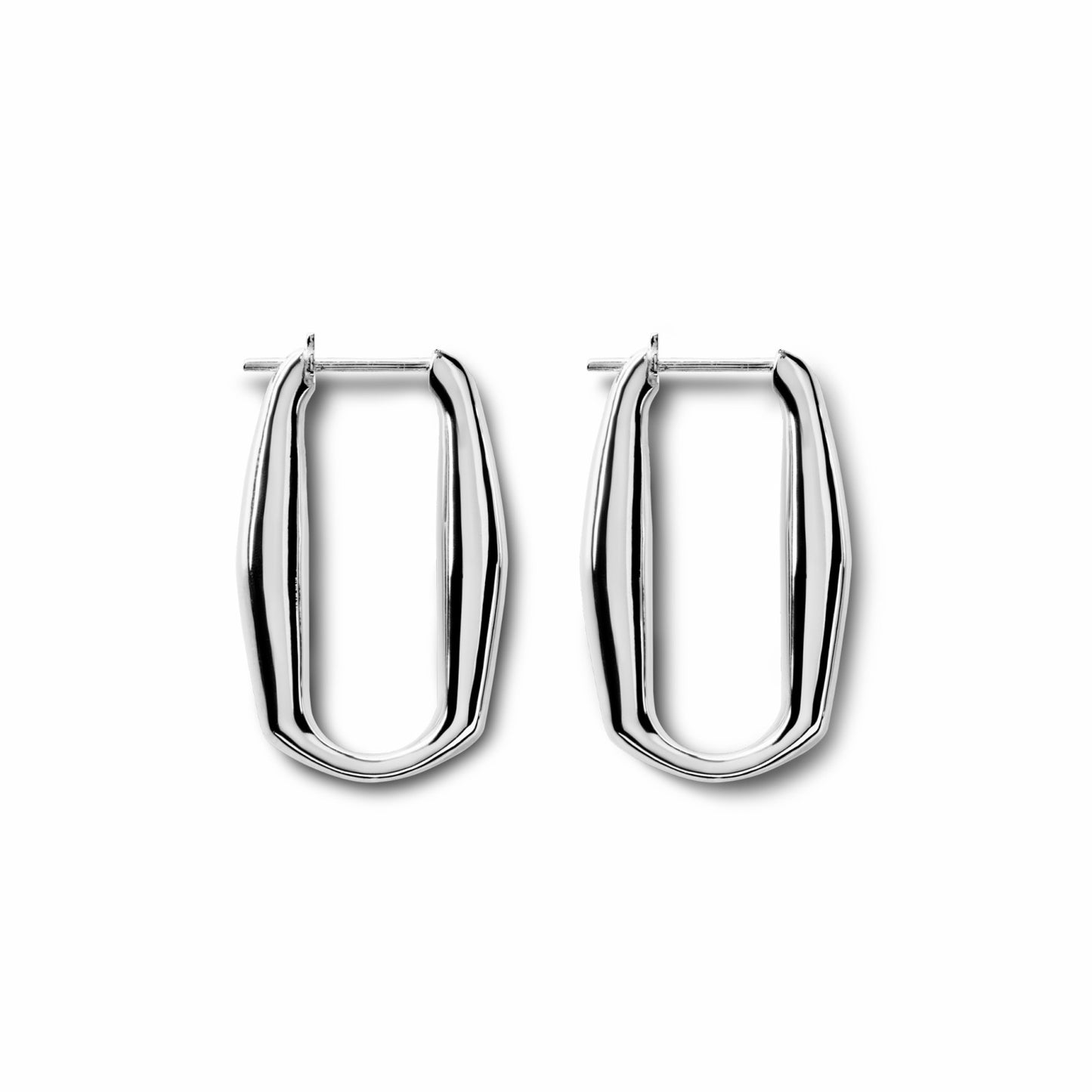 Shinola Signature Link Hoop Earrings | Shinola