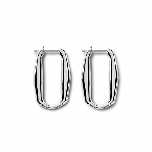 Shinola Signature Link Hoop Earrings | Shinola