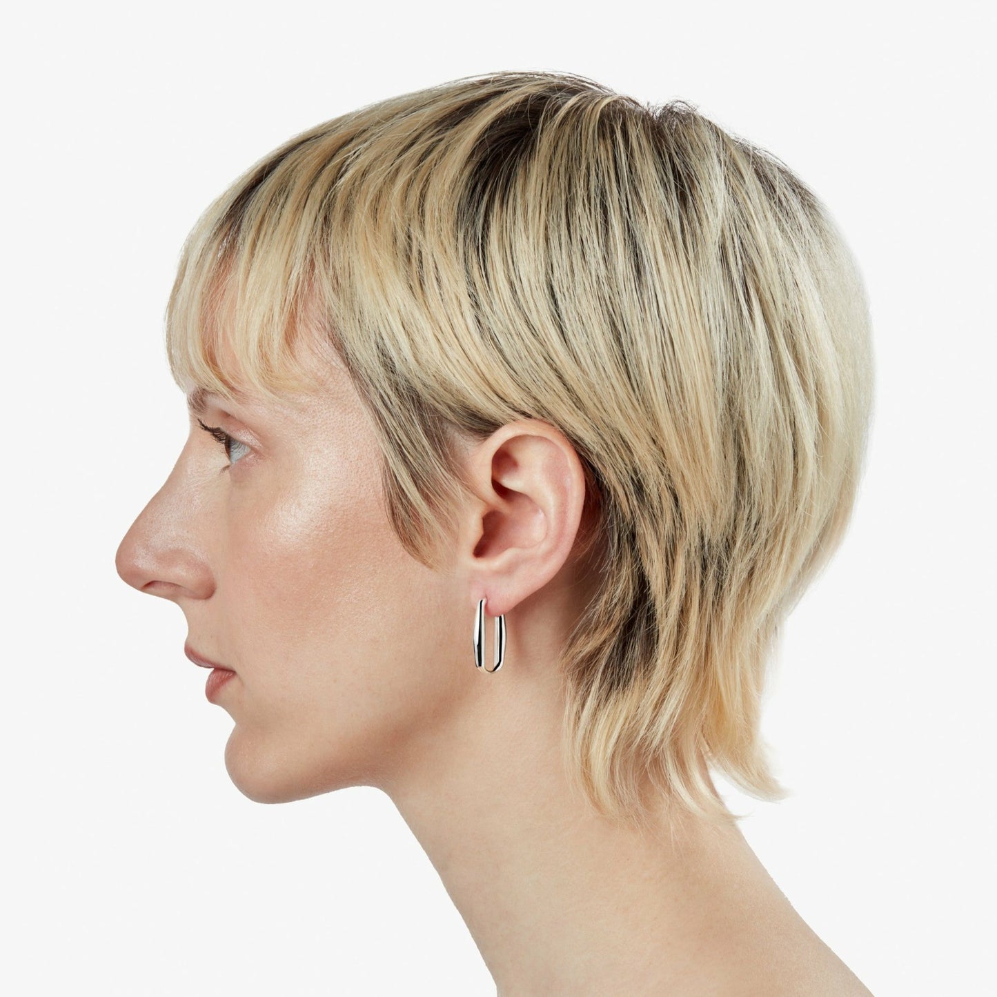 Shinola Signature Link Hoop Earrings | Shinola