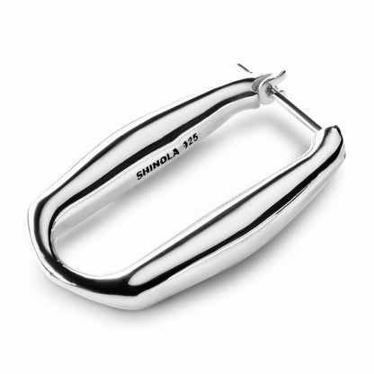 Shinola Signature Link Hoop Earrings | Shinola