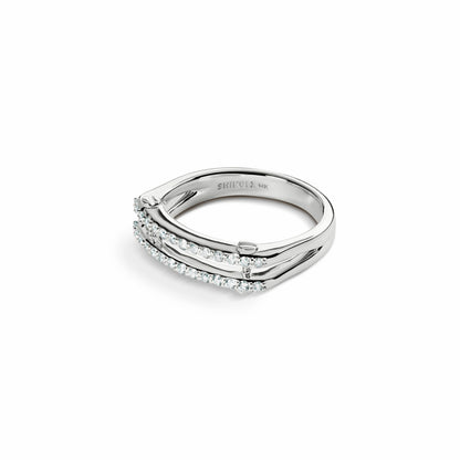 Shinola Diamond Pave Rivet Double Row Ring | Shinola