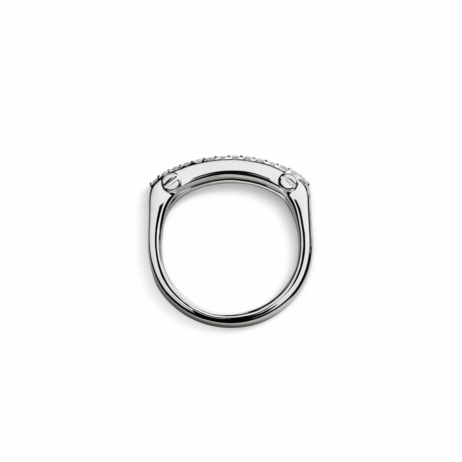 Shinola Diamond Pave Rivet Double Row Ring | Shinola