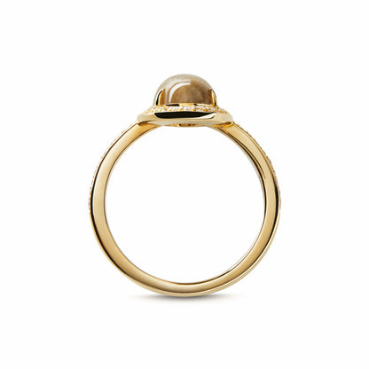 Shinola Diamond Pave Petoskey Oval Ring | Shinola