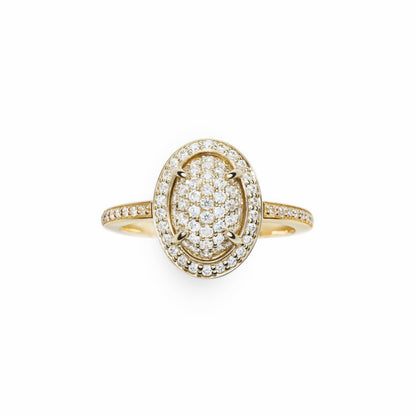Shinola Diamond Pave Oval Ring | Shinola