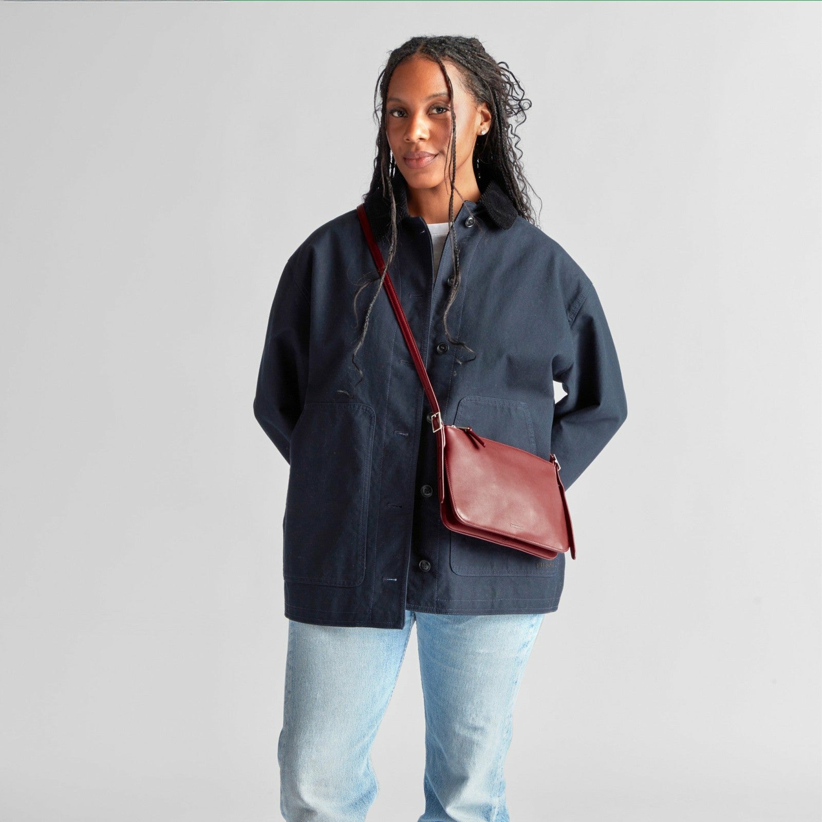 Shinola Small Bixby Crossbody - Ruby