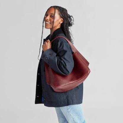 Shinola Medium Derby Shoulder Bag - Ruby