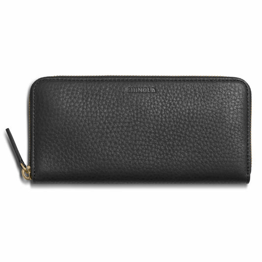 Shinola Continental Zip Wallet - Black