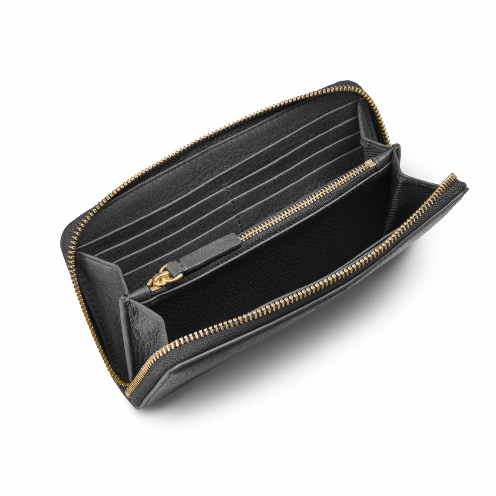 Shinola Continental Zip Wallet - Black